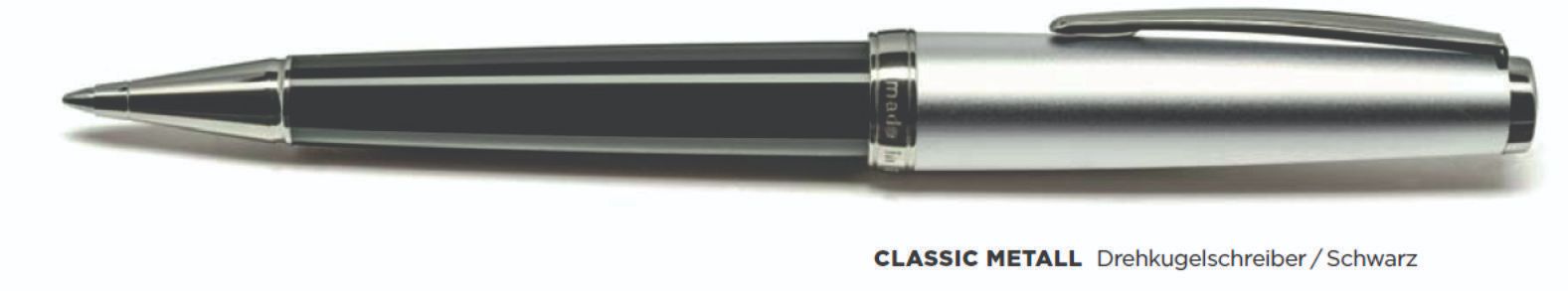 Cleo Pens CLASSIC Metal Drehkugelschreiber Schwarz Ball pen Pen